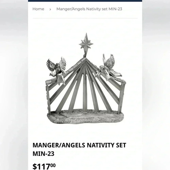 1999 Seagull Pewter of Canada nativity set.Simply beautiful! Christmas scene. - Picture 10 of 11